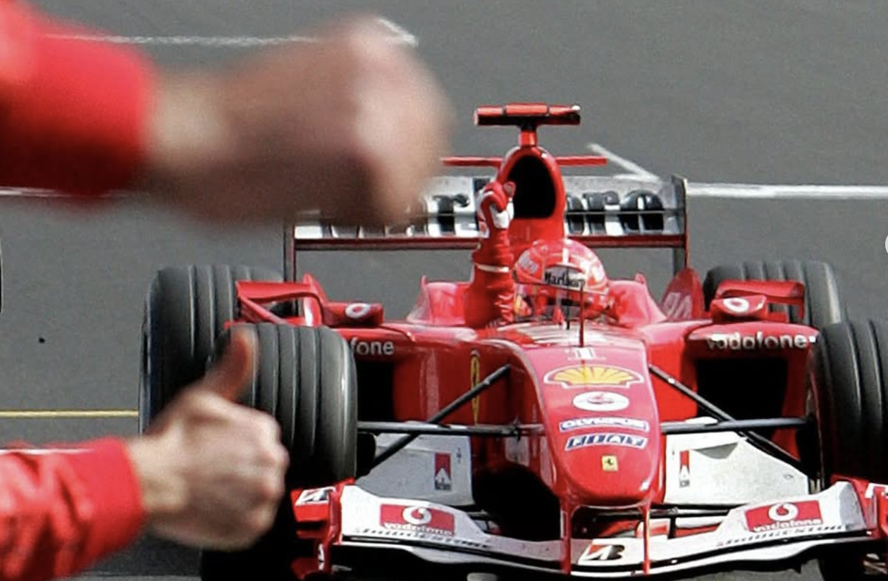 Michael Schumacher scores 2004 F1 Championship Win for Ferrari